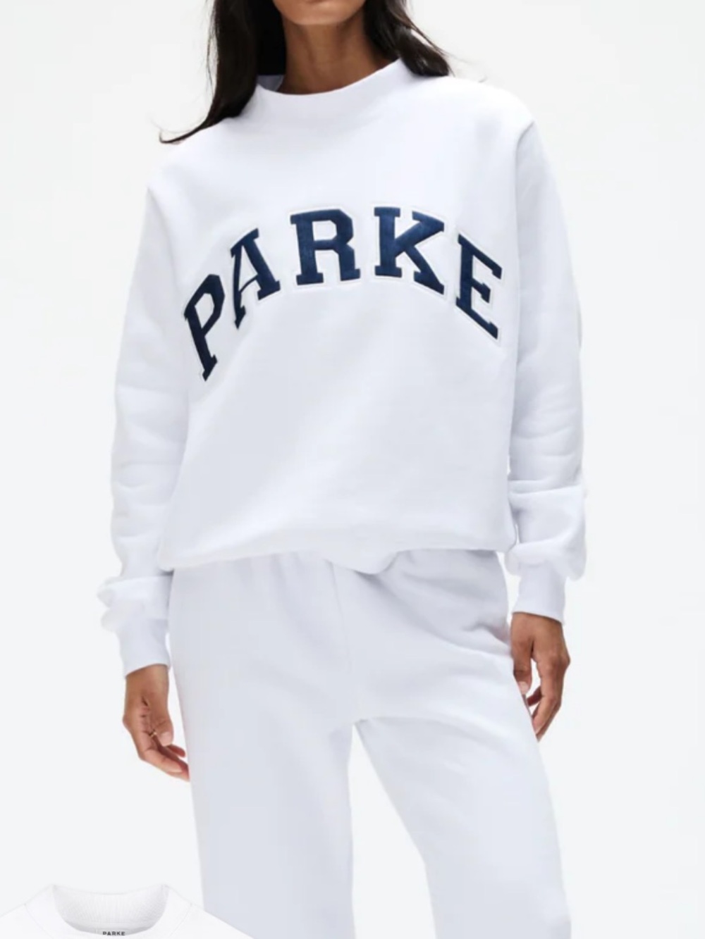 PARKE White & Denim sweatshirt L/XL